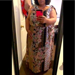 Lane Bryant floral maxi dress size 28